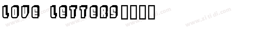 Love Letters字体转换